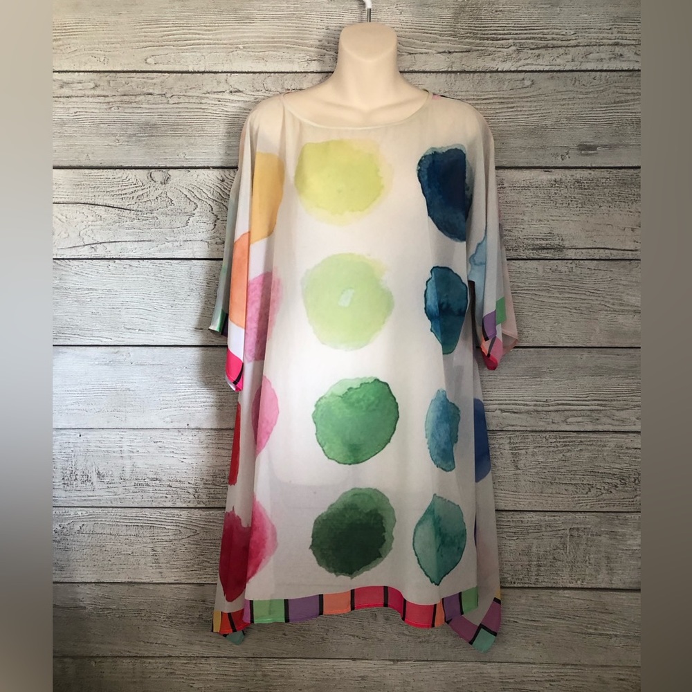IPNG Gorgeous Multicoloured Tunic Sequin Open Size
